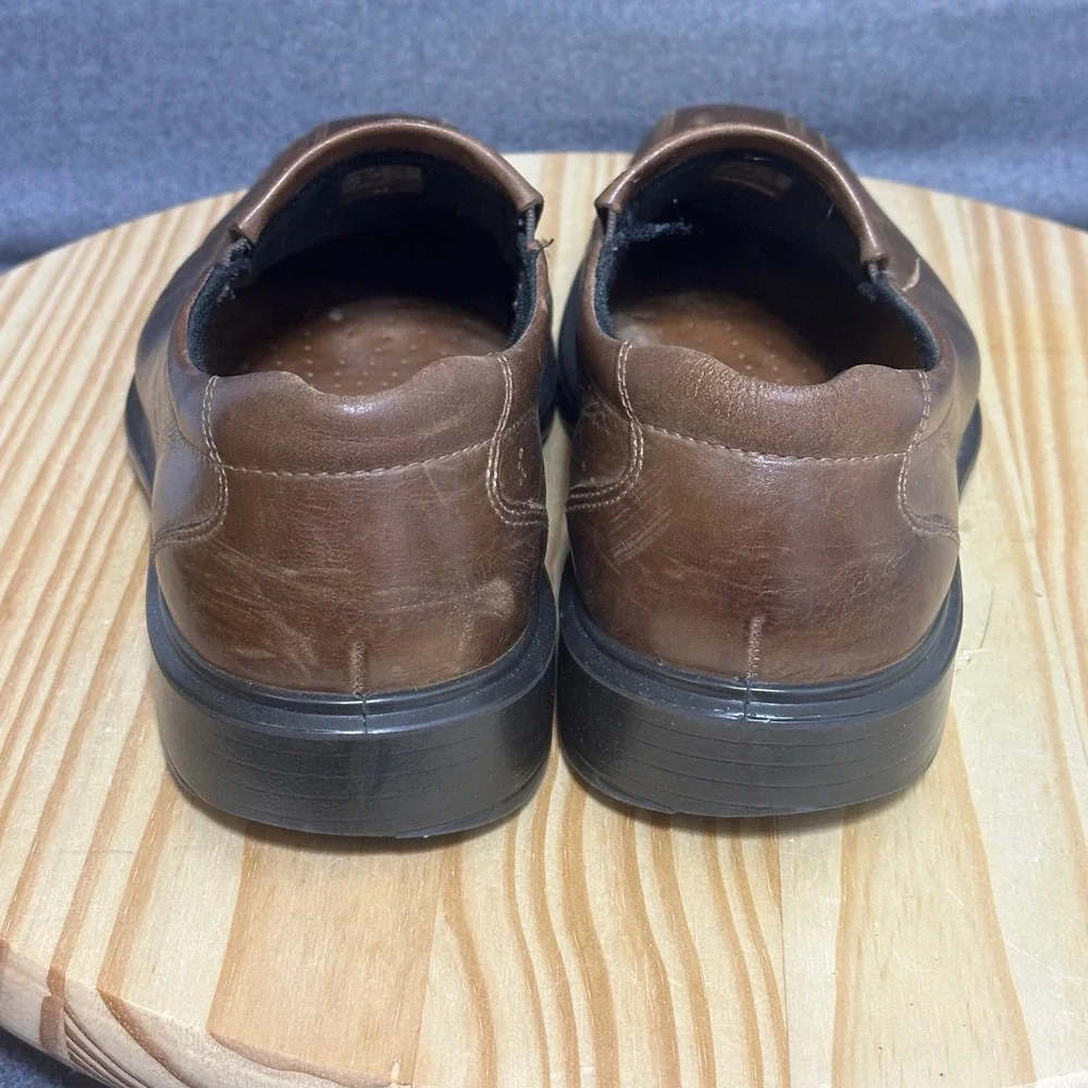 ECCO Mens‎ 43 Brown Leather Slip On Comfort Dress Shoes Portugal